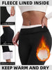 Ultra-Thick Lambswool Warm Leggings Woman Lift Hips High Waist Slim Wide Leg Tights Female Winter Thermal Black Flared Pants