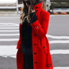 Women's Woolen Coat Outerwears Autumn Winter Warm Female Jackets Single Breasted Turn-down Collar Long Women's Clothes
