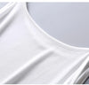 SuyaDrea Women's Silk Viscose Knit Slip Dress, Scoop Neck Spaghetti Strap Mini Underskirt, Lightweight Anti-Chafing Inner Dress