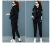 2 pieces women sets autumn thickened fleece sportswear vest+hoodies+pant cold-proof winter coat sets women's clothing