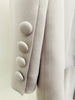 High Street S/S Runway Designer Suit Set Women's Career Single Button Color Block Blazer Wide Pants Suit