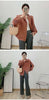Spring Pleated Short Coat Women's Casual Style Loose Big Collar Single Breasted Elastic Outwear Jacket 2DB1992