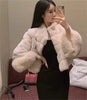 Korean Women Fur Thickening Outwear Advanced Female Faux Fur Coat Coat Autumn Winter Ladies Long Sleeves Plush Jacket