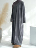 Turkey Dubai Muslim Winter Abaya Corduroy Women Closed Abaya Loose Daily Wear Muslim Long Winter Dress