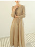Pleated Long Sleeve Flower Bud Dress Spring Lantern Long Casual Elegant Dresses Dubai Abaya Women Designer Clothes