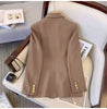 Blazer Women Spring Casual Long Sleeve Outerwears Slim Black Double Blazers Feminino Jackets Streewear