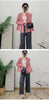 Versatile Pleated Jacket For Women Spring Long Sleeves Solid Color Cardigan Female Casual Coats 2DB1618
