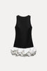 Women Round Collar Tierred Ruffles Smock Mini A-line Dress Elegant Evening Birthday Party Dresses Vestidos