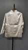 Women Silver Big Size Glossy Sensation Blazer Lapel Long Sleeve Loose Jacket Tide Autumn 31A0901