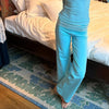 Preppy Girl Coquette Low Waist Loose Fit Trousers Women Striped Folds Over Wide Leg Pants Female Lounge Yoga Home Sweatpants