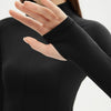 Two-piece Sports Set Women Solid Zipper Long Sleeve Sports Jacket & HighWaist Leggings Set Sporty Breathable Yoga Sets Female