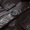 Street Women's Lace Up Leather Jacket Loose Solid Lapel Long Sleeve Belt Jackets Female Spring Lady Vintage Outwears