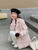 Elegant Plaid Women Blazer French Small Fragrance Raw Edges Tassel Suit Jacket Button Loose Casual Aesthetic Female Coat