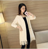Spring Autumn New2025 Sweater Jacket Women Casual Warm Long Design Female Knitted Sweater Coat Cardigan Sweater Lady Top