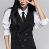 women's casual suits with a lapel collar, business vest, British style sense, gun lapel collar, slim fit vest, jacket
