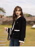 Wool Coat for Women Winter Korean Retro Lace Splicing Lamb Wool Button Pockets Thickened Warm Female Coat MXB43W0720