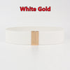 Women Elastic Band Wide Belts Simple Down Coat Waist Belt Female Buckle Black Strap Dress Decoration Accessories Ladies