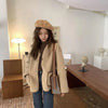 Women Autumn Winter Warm Teddy Coat Berber Fleece Round Collar Short Jacket Plush Outerwear Female Streetwear Clothes