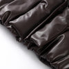 Warm V-Neck Thick Leather Short Jacket Woman Long Sleeves Loose Versatile Coats Casual Street Women's Autumn Winter Jackets