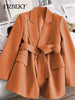 Elegant Blazer Woman Spring Solid Color Tie Suit Jacket Temperament Korean Version of The Casual Suit Woman Clothing