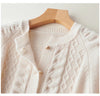 Autumn Knitted Cardigan Women's Jacket Long Sleeve Korean Loose Round Neck Cardigan Sweater Jackets Women Casual Knit Top