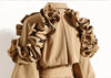 Spring Autumn Long Black Khaki Trench Coat for Women Belt Elegant Chic Stylish Designer Clothes Runway