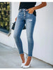 Women High Waist Skinny Jeans Sexy High Stretch Slim Jeans Casual Small Feet Pants Female Street Pencil Denim Trousers
