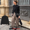 Women Black Hacking Commute Blazer Turtleneck Blazer Spring Fall Office Lady Simple Party Holiday Blazer