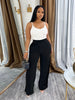 Women High Waist Wide Leg Pants Streetwear Casual Active Trousers