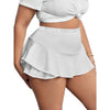 Size 1XL-5XL Women's Skirts Sexy Pleated Home Skirts Skirts with leggings Solid color skirts