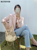 Casual Loose Lapel Ladies Suit Jackets Full Sleeve Single-breasted Solid Female Blazer Tops Spring Women Outwear