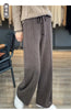 Women's Cashmere Pants 100% Merino Wool Broadfoot Pants Women's Knit Loose Knit Pants Fall/Winter Women's Thick Pants