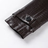 Street Women's Lace Up Leather Jacket Loose Solid Lapel Long Sleeve Belt Jackets Female Spring Lady Vintage Outwears