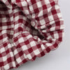 Guobioziy Women's Jacket Autumn Plaid Long-Sleeve Drawstring Loose Jacket Parka Casual Versatile