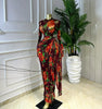 Women Floral Print O-neck Ruched Bodycon Long Maxi Dress Spring Evening Birthday Club Party Vestidos Sexy Dresses