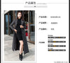 Woolen Women's Coat Korean Version Thick Long Autumn/Winter Slim fit Plaid Woolen Coat Over Knee Trench Coat for Women Wlf