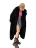 Colorful Fahionable Faux Fur Mongolian Jacket Long Tailored Collar Plush Winter Coat for Women Elegant Loose Fit Outerwear