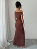 Autumn Women's Off-Shoulder Boat Neck Dress Sexy Elegant Long Skirt Evening Gown for Women