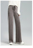 Thick Warm Knitted Casual Chic Basic Soft Elastic High Waist Women's Pants Korean Straight Ankle-Length Pants For Women