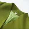 Women Long Sleeve Short Jackets Stand Neck Button Waist-cinching Chic Blazer Lady Commute Street Outerwear