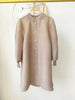 Spring Pleated Single Breasted Cardigan Coat For Women Casual Elastic Loose Mid-Length Coat 2DB5482