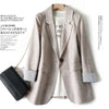 Office Lady Casual Blazers For Women Autumn Single Button Long Sleeve Outerwears Coats & Jackets Elegant