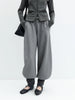 Fall Women's High Waisted Barrel Leg Soft Brushed Fleece Jogger Pants - Straight Cut Casual Pants for Daily Wear
