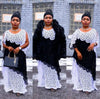 African Party Dresses for Women Elegant Lace Africa Clothing Muslim Abayas Dashiki Robe Kaftan Long Maxi Dress