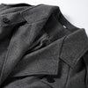Casual Woolen Women Coat Doube-Breasted Turn-Down Collar Long Sleeve Female Coats Autumn Winter Chic Lady Outwear