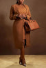 Women's Set Full Sleeve Long Blazer Coat+ Long Dress Suit Winter Streetwear Two 2 Piece Set Africa OL Work Outfits