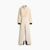 Winter Women's One‑piece Ski Suit Hooded Zipper Pocket Full Sleeve Coat Pant Suits Lady Warm Vacation Skiwear