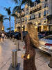 Deep V Neck Stripe Prints Skinny Autum Women Dresses Long Sleeve Hip Wrap Outfits Female Bodycon Party Chic
