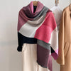 Plaid Scarf Winter Warm Cashmere Women Long Pashmina Foulard Female Scarves Lady Tassel Shawl Wraps Travel Poncho Blanket