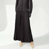 niche design pleated pants for women loose casual wide leg elastic waist trousers spliced tide straight 2DB2555
